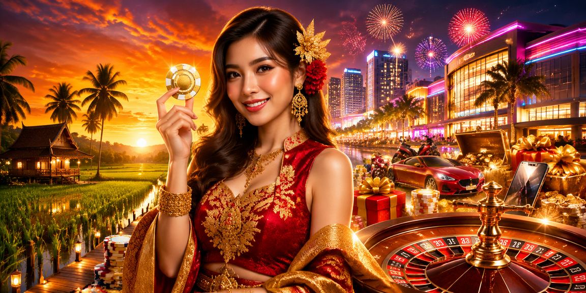 Meja roulette kasino langsung dalam suasana Melayu tradisional di Kedah